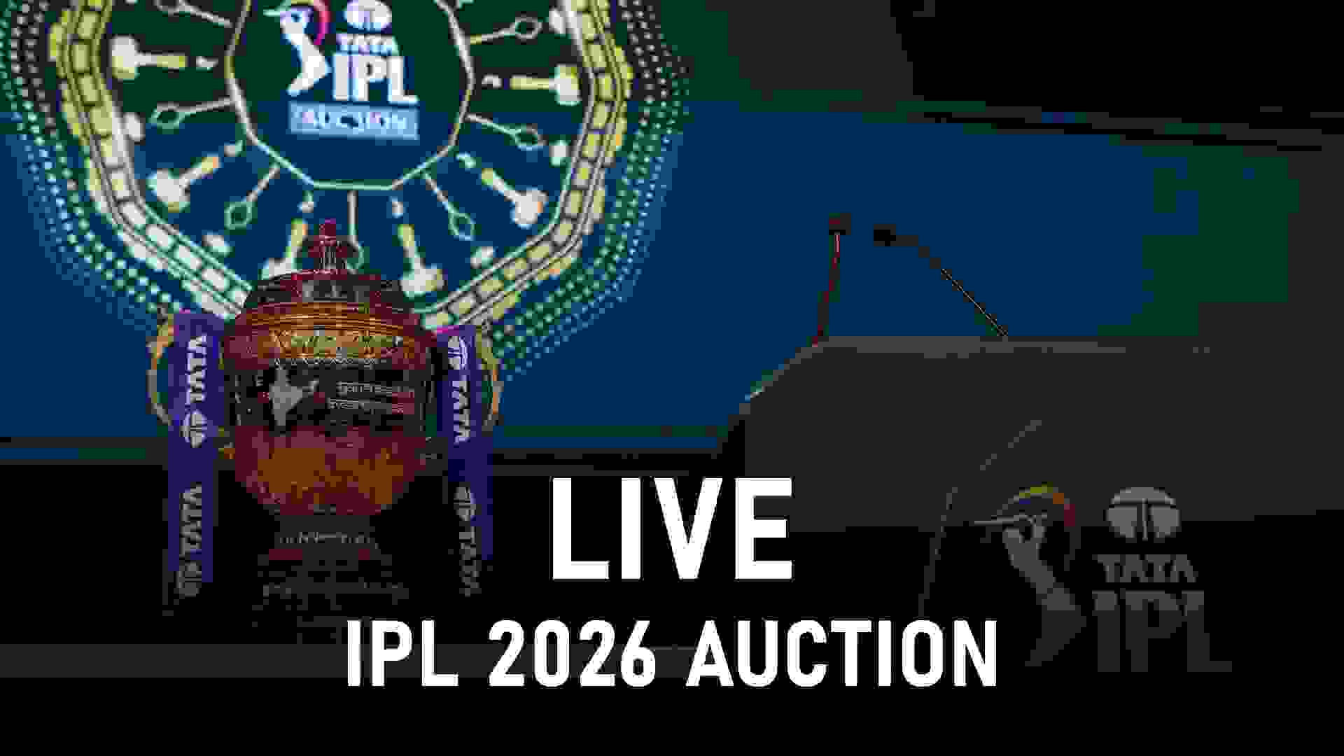 IPL 2026 Auction LIVE Updates: Real-time updates of IPL Auction 2026