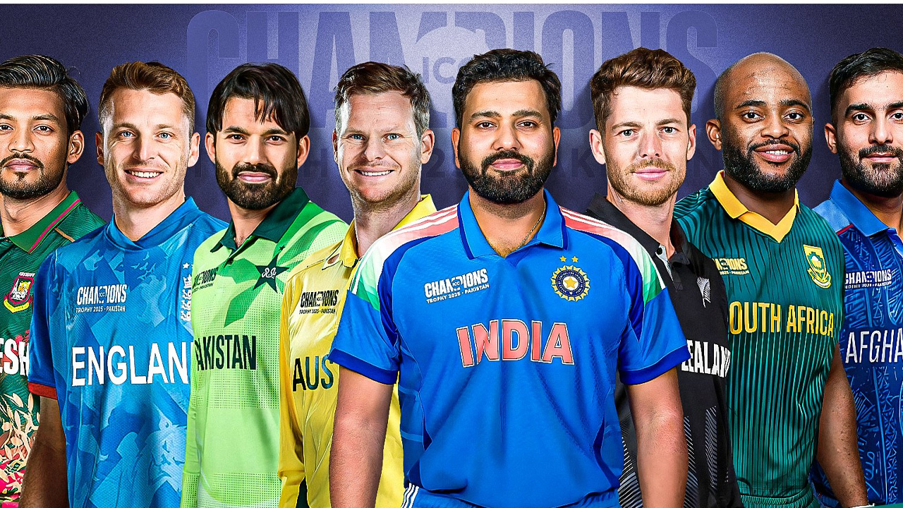 Champions Trophy 2025: Jersey of every team in Champions Trophy