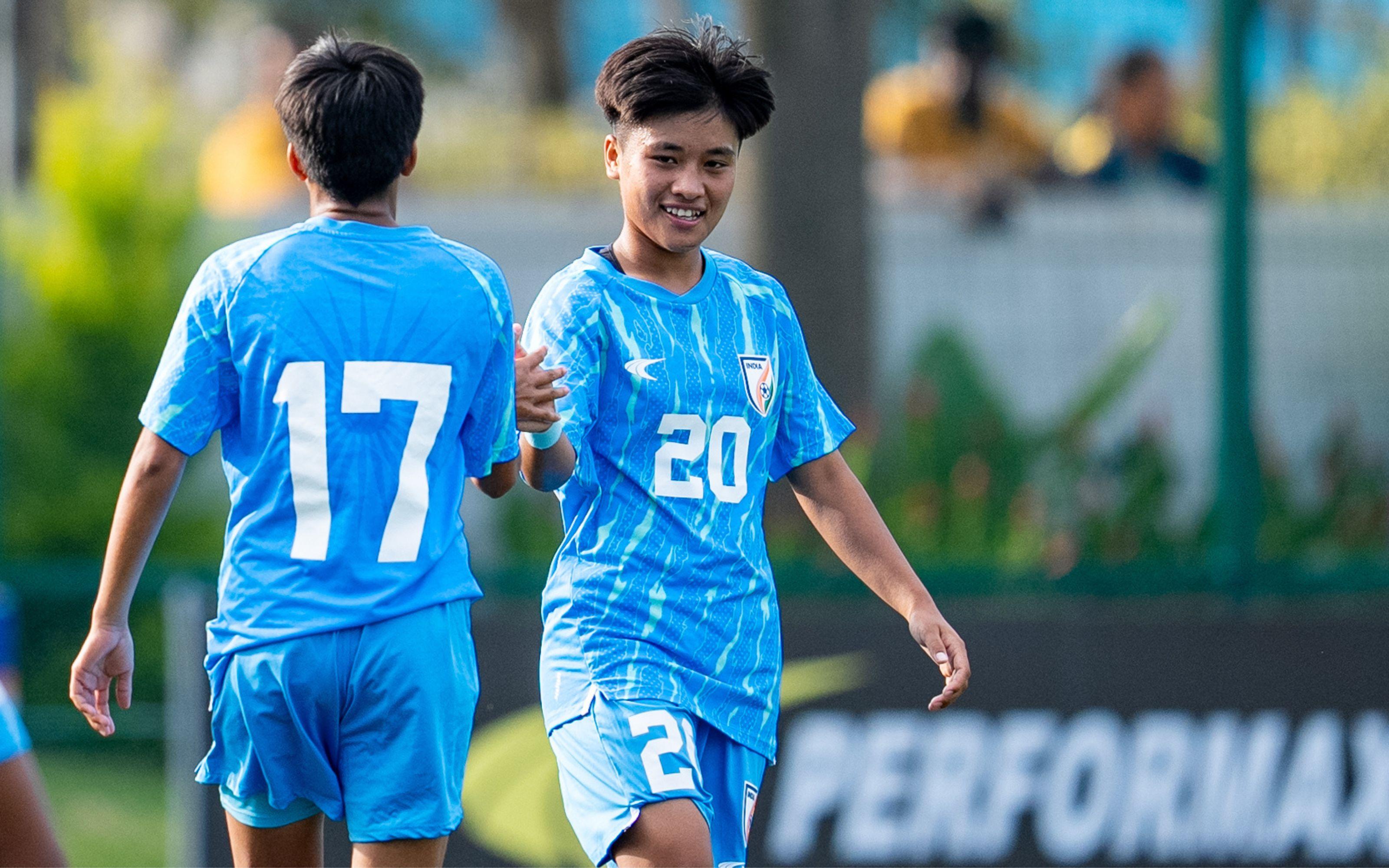 Debutant Lhingdeikim shines for India with four goals: India beat Maldives by 11-1 | sportzpoint.com