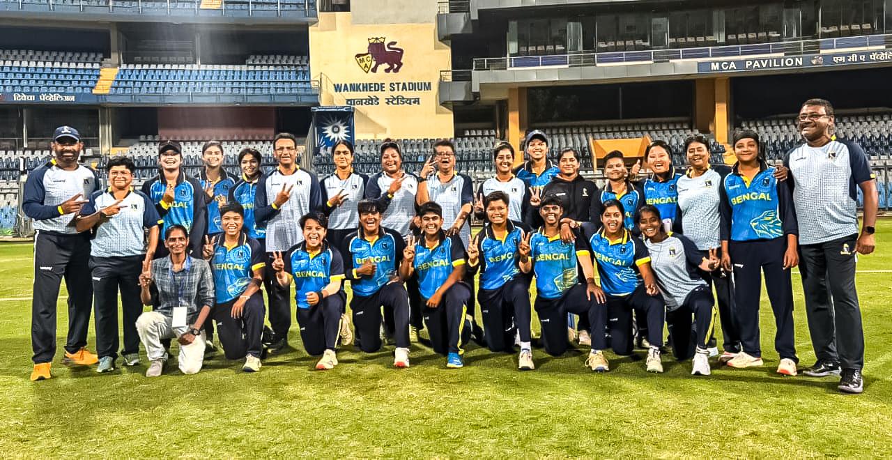 Bengal team after qualifying for the final. Image | CAB