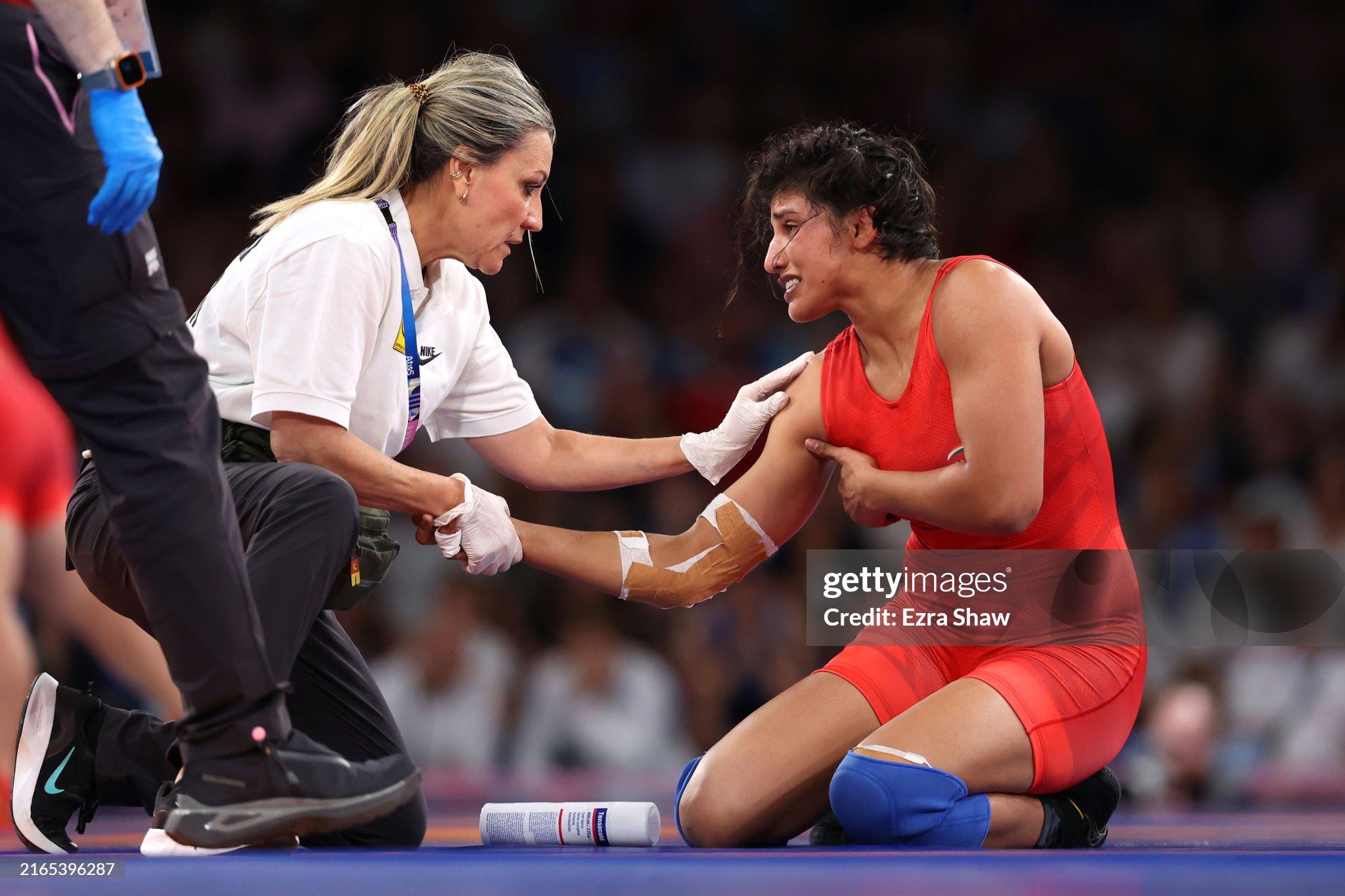 Nisha Dahiya loses 8-10 to Pak Sol Gum freestyle 68kg quarterfinals after suffering an injury | Getty Images