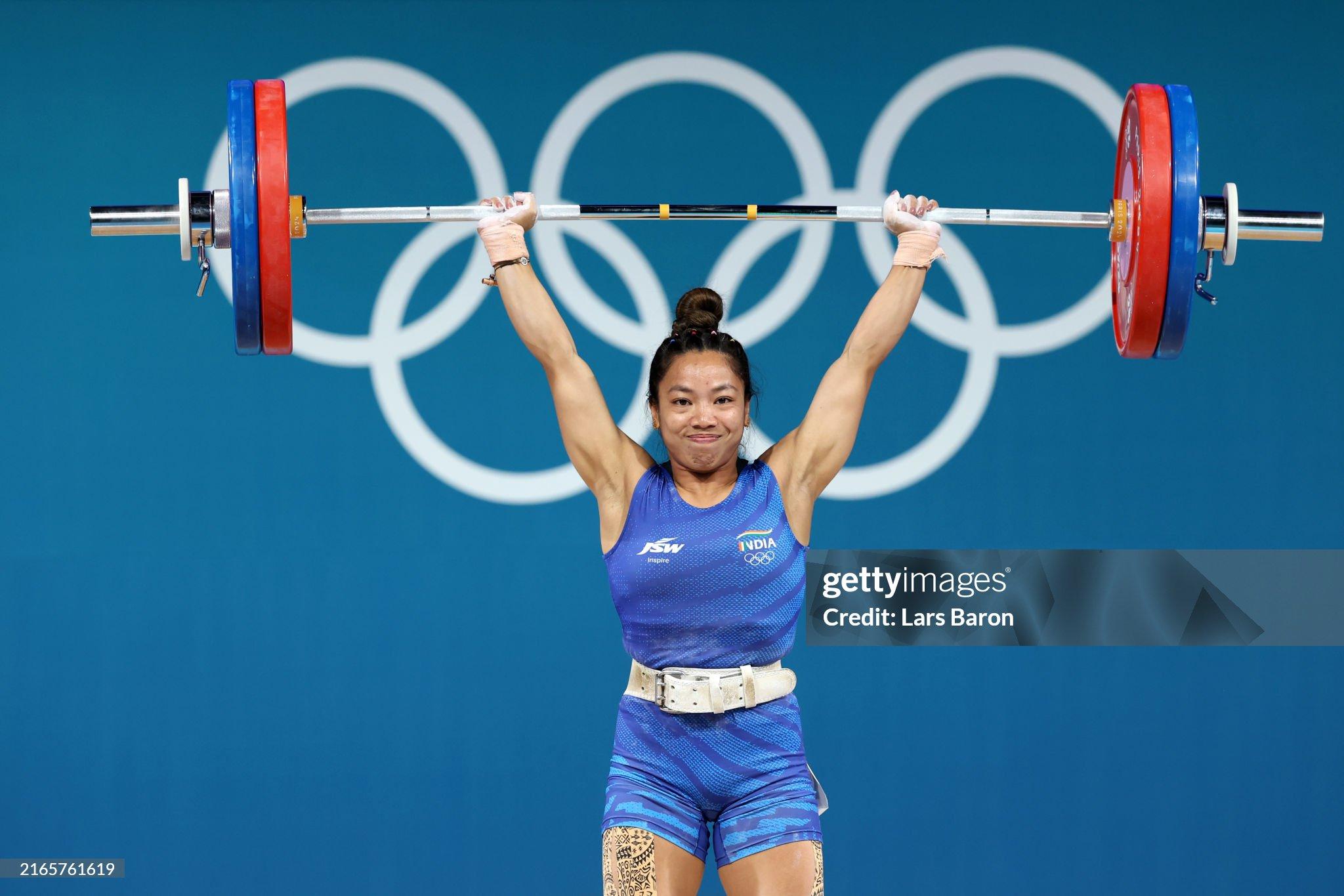 Mirabai Chanu finishes fourth in Women's 49kg Wightlifting | Getty Images