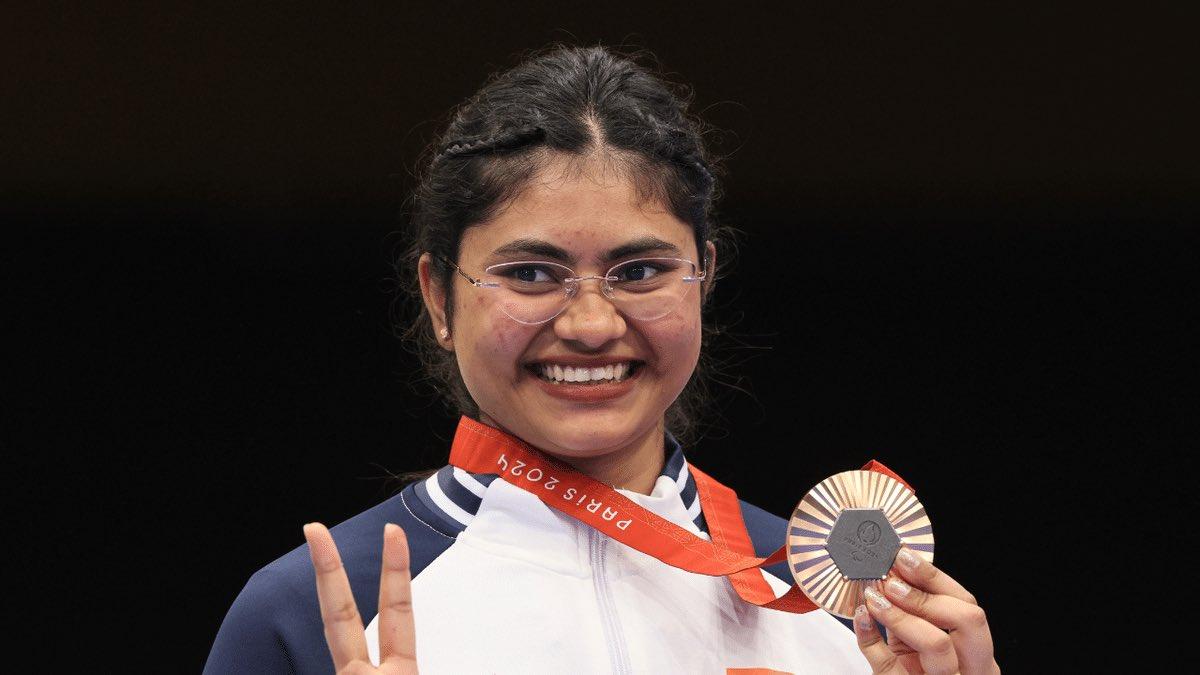 Rubina Francis won Bronze medal in  in P2 - Women's 10m Air Pistol SH1 event