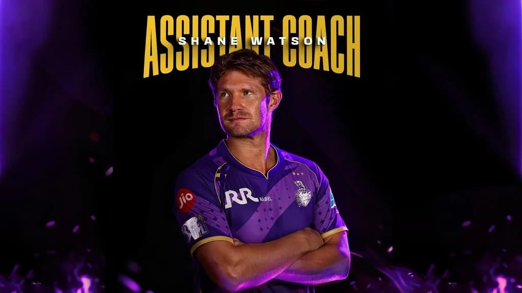 Shane Watson Appointed as Assistant Coach of Kolkata Knight Riders Ahead of IPL 2026